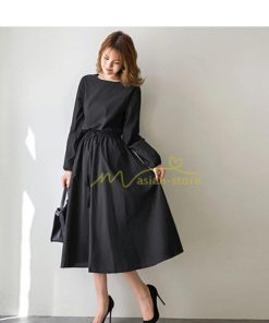 マキシ | ワンピース 秋 レディース 綿麻ワンピース ロングワンピース ウエストリボン付き 縛る 着痩せ Aラインワンピース 30代40代50代 長袖ワンピース 大人 可愛い 無地