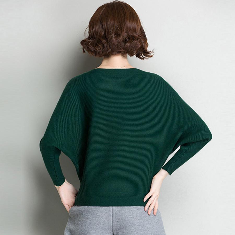 ニット・セーター | ニットトップス ボートネック長袖