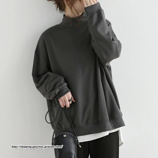 パーカー | 裏起毛トレーナー レディース スウェット トップス ボリューム感 ビッグシルエット オーバーサイズ あったか トレーナー 無地 秋冬 軽い しっとり