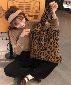 トートバッグ | ヒョウ柄 大容量レディース