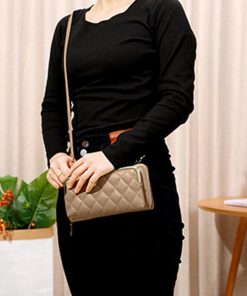 長財布 | キルティング がま口財布 ポシェット韓国