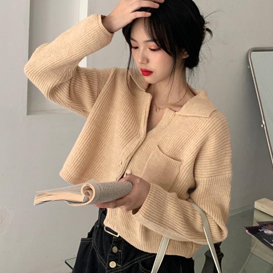 カーディガン | ショート丈ニット トップス