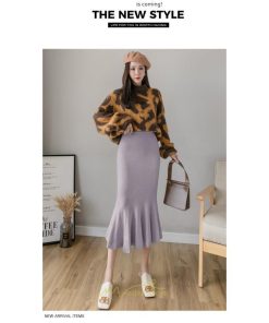 スカート | レディース ロング丈 マーメイド可愛い シンプル ニット 秋冬コーデ ボトムス きれい フレアカジュアル 女子会 新作 デート 抜け感