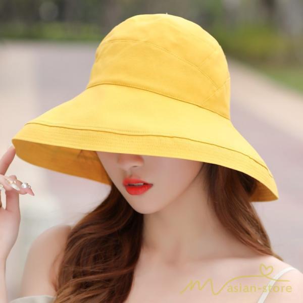 レディース | 帽子 春 夏 Uv 遮光 折りたたみ 大きいサイズ UVカット帽子 ひも つば広 頭 大きい 洗える 母の日 自転車 日焼け対策 遮光 小顔 熱中症 紫外線対策