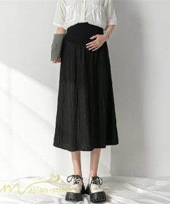 スカート | 妊婦マタニティウェア レディース 春 夏 秋 ゆったり Aライン カジュアル ママ 産前 送料無料 マタニティウエスト調整 裏地付き