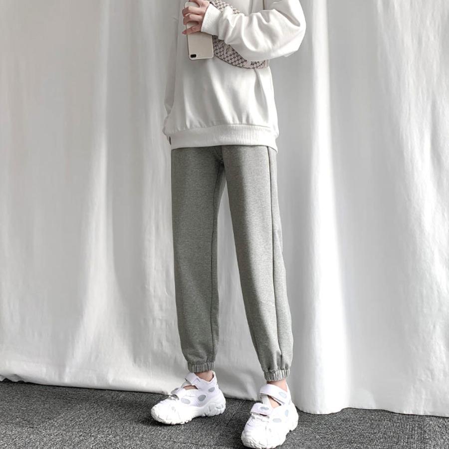 サルエルパンツ | ロングパンツ カジュアル 無地 ウエストゴム ヨガウェアパンツ レディース 韓国 スウエットパンツ