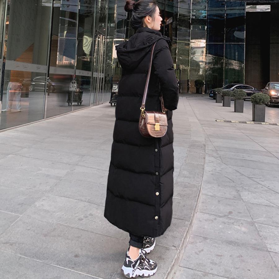 トレンチコート | フード付きキルティングコート レディース