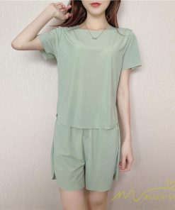 パジャマ ルームウェア | パジャマ レディース 夏 半袖 ルームウェア 涼しい 部屋着 ナイトウェア 寝間着 柔らかく軽い薄手の快適Tシャツパジャマ 薄手パジャマ 部屋着 上下セット