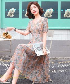 ミディアム | ワンピース Aライン レディース 着痩せ 上品 カジュアルワンピース 大きいサイズ きれいめ Vネック ひざ下丈 ミディアムワンピース お出かけ 通勤通学 30代40代