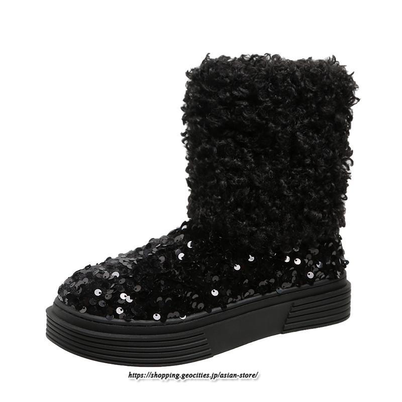 ブーツ | ムートンフェイクムートン ショートもこもこ ボア 定番 シューズ 靴 秋靴 レディース 可愛い 痛くない 歩きやすい 秋 あったか 冬