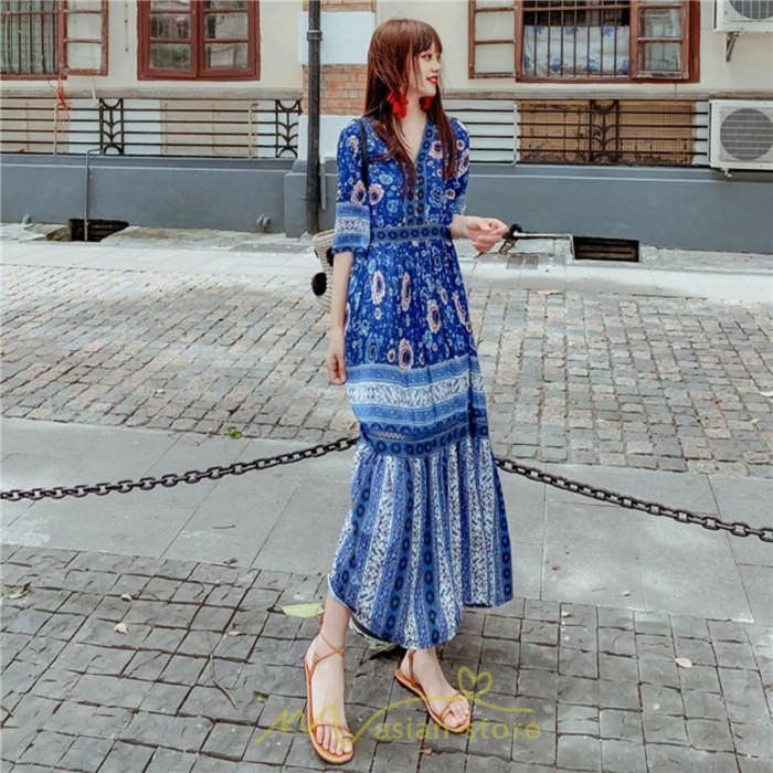 マキシ | ワンピース ロングワンピース エスニックワンピース コットン リゾートワンピース ワンピ 半袖 大人 夏 ゆったり リゾート お出かけ 普段使い きれいめ