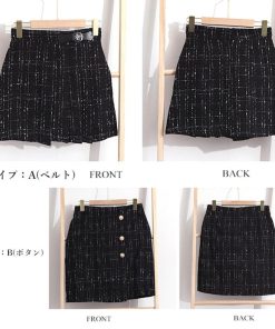 ミニスカート | ツイード風ミニスカートインナーパンツ付き
