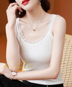 キャミソール タンクトップ | タンクトップ レディース インナー トップス ノースリーブ フリル キャミソール 夏 春 20代30代40代50代 ママ カジュアル 無地人気 シンプル 着痩せ 上品 快適