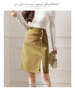 スカート | レディース ひざ丈 膝丈 オシャレ カジュアル Aライン スリット キレイめ 着痩せ 2022新作 通勤 通学 50代 秋冬コーデ 20代 30代 40代