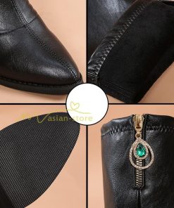 ロングブーツ | ブーツ ヒール カジュアル レディース 靴 シューズ お出かけ 秋冬 ロング丈ブーツ ジョッキーブーツ 春秋冬 黒靴 大人 美脚 太ヒール