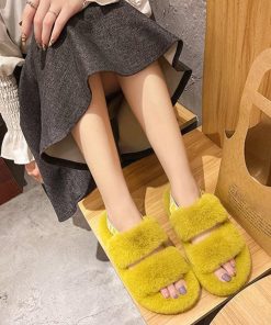 サンダル | ファーレディースファースリッパ