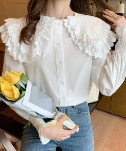 シャツ・ブラウス | ブラウス レディース 長袖 白 おしゃれ 綿 春 夏 トップス コットン 無地 長袖シャツ ファッション カジュアル エレガント 優雅 通勤 OL 上品 オシャレ 細身