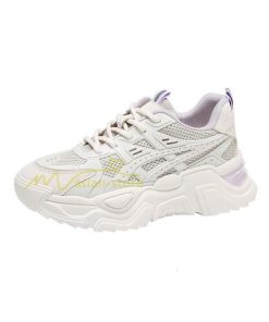 スニーカー | レディース 白 ダッドレディース 厚底 身長アップ ランニングシューズ 通気 厚底シューズ 厚底ダッドスニーカー 軽量 美脚 歩きやすい