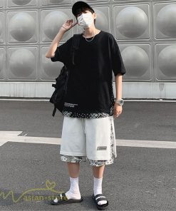 Tシャツ | Tシャツ メンズ 半袖 重ね着風 カジュアル半袖tシャツ 夏新作 メンズスタイル カットソー 上品 切り替え 2XL 大きいサイズ クルーネック 黒 白