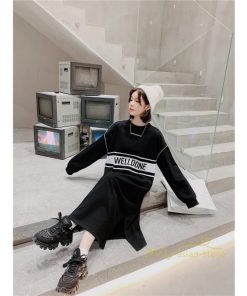 マキシ | 黒ワンピース 長袖ワンピース 秋物 レディース ロングワンピース ゆったり 大きいサイズ 裾スリット 30代40代 大人 ワンピース かわいい 通学通勤 20代50代