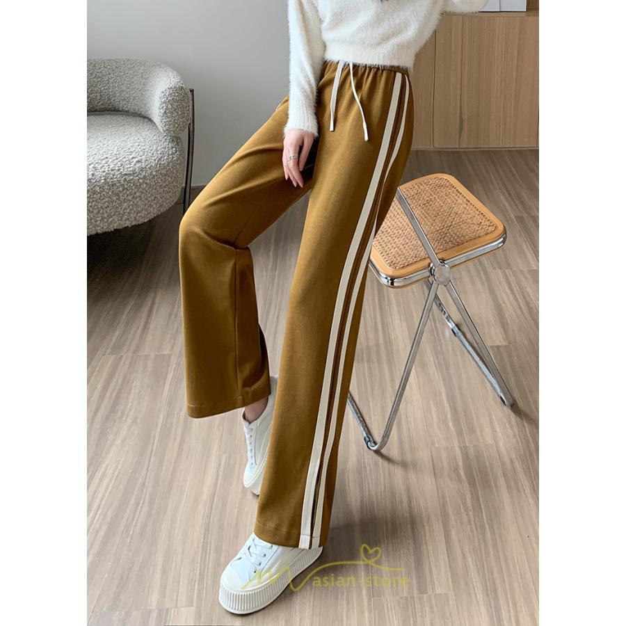 チノ・テーパード・ジョガー・スキニーパン | スウェットパンツ レディース コーデ ボトムス ワイドパンツ 美脚 ハイウェスト スリム 着痩せ ロング 送料無料 サイドライン お出かけ 部屋着 美脚 脚長