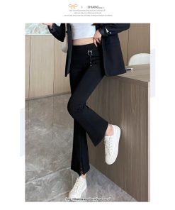 チノ・テーパード・ジョガー・スキニーパン | パンツ レディース フレアパンツ 9分丈 カジュアル フレアパンツ ハイウエスト スキニーパンツ トレンド かわいい お出かけ おしゃれ 送料無料 デイリー デート