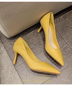 パンプス | 痛くない ハイヒール 黒 黄色 歩きやすい ポインテッドトゥ 5.5cm7.5cm 冠婚葬祭 脱げない 軽量 走れる リクルート OL 通勤 シューズ レディース 面接