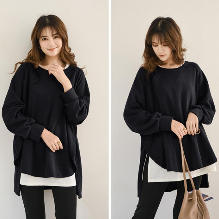 Tシャツ・カットソー | カットソーチュニック 春 ロンT 前後差