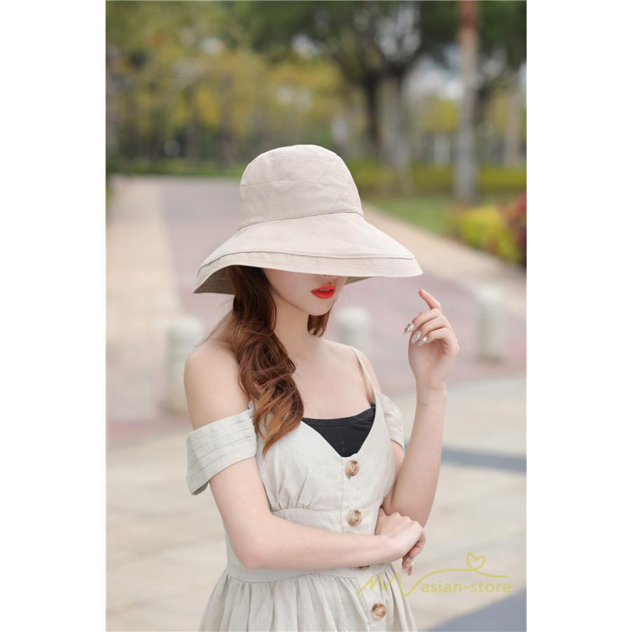 レディース | 帽子 春 夏 Uv 遮光 折りたたみ 大きいサイズ UVカット帽子 ひも つば広 頭 大きい 洗える 母の日 自転車 日焼け対策 遮光 小顔 熱中症 紫外線対策