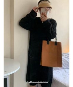 マキシ | ワンピース 秋 秋服 ニット レディース タートルネック 長袖 ニットワンピース ケーブル編み ゆったりタートル