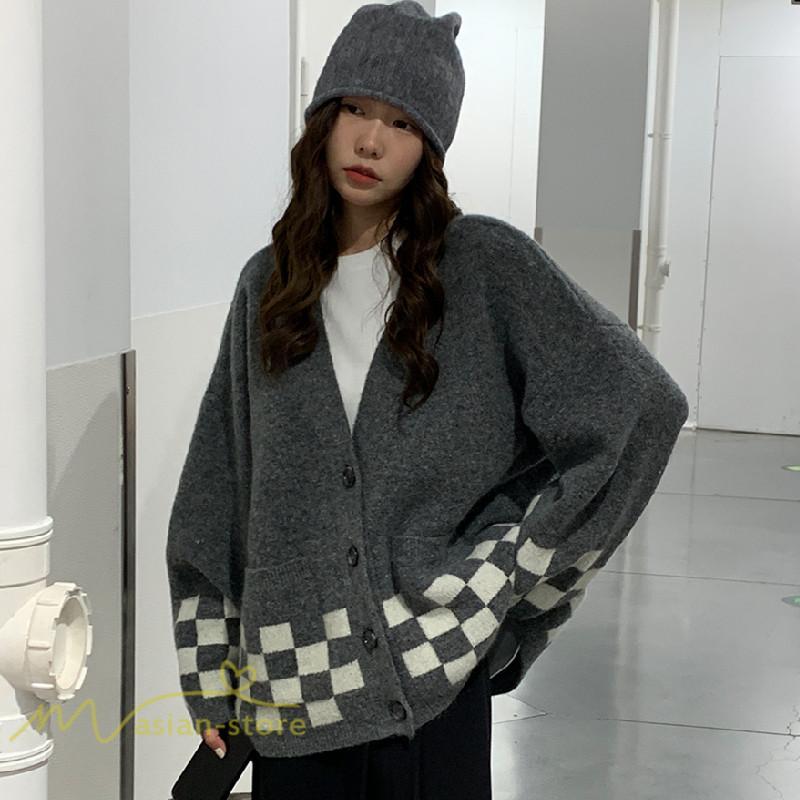 カーディガン | ニットレディース 2022秋冬 羽織り ニット アウター セーター フロントボタン 長袖 通学通勤 トップス 大人 20代50代 秋ニット