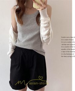 キャミ・タンク | キャミソール レディース トップス ノースリーブ ファッション 韓国風 きれいめ お出かけ ニット 夏 無地 ゆったり ナチュラル デート カジュアル インナー