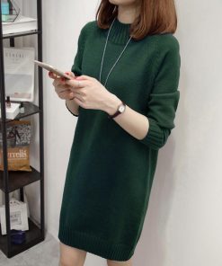 ニット・セーター | ニットチュニック 長袖 ニットトップス