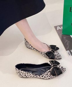 パンプス | レオパード柄ポインテッドトゥ