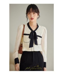 シャツ・ブラウス | ブラウス シャツ レディース 40代 上品 ブラウス きれいめ 通勤 OL ビジネス ゆったり リボン レース 秋服 オフィス キレイめ 20代30代40代50代