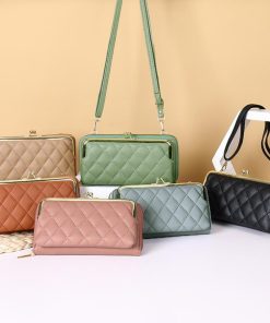 長財布 | キルティング がま口財布 ポシェット韓国