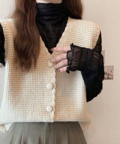 ニット・セーター | ニットベスト Vネック レディース ジレ