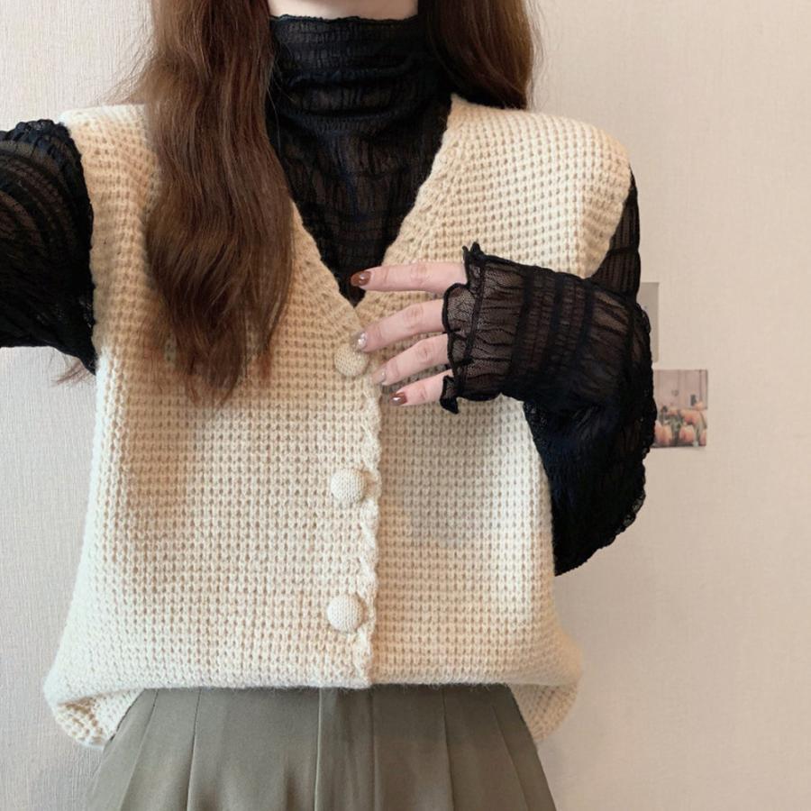 ニット・セーター | ニットベスト Vネック レディース ジレ