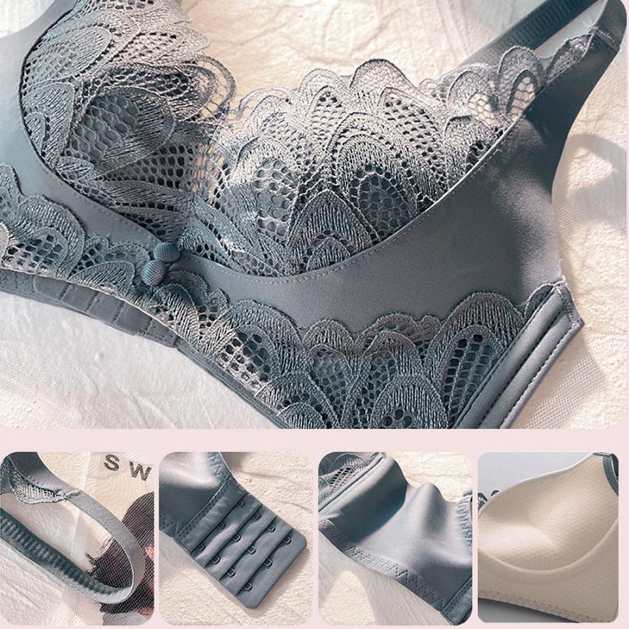 キャミソール | ブラショーツセット ノンワイヤー ブラジャーショーツセット ランジェリーセット バスト盛れるレース 美胸インナー セクシー