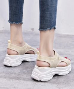 パンプス | 通気性 サンダル メッシュ 韓国風 歩きやすい 厚底 カジュアル レディース スポーツサンダル