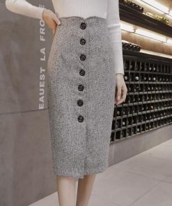 在庫ある | 短納期巻きスカート タイトスカート ハイウエスト 膝下丈スカート ビジネススカート フォーマルオフィス ラシャスカート エレガント OL 通勤 着痩せ フェミニン