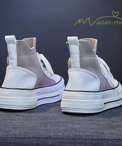 スニーカー | 厚底レディース ハイカット 4cmヒール 靴 軽量 歩きやすい 疲れにくい 美脚 ウォーキングシューズ ショートブーツ ナースシューズ