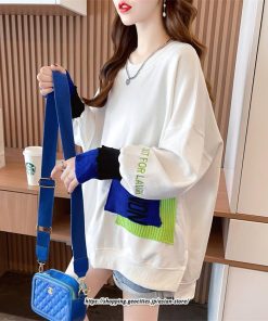 パーカー | トレーナー レディース プルオーバー クルーネック 長袖 トップス Tシャツ スウェット ゆったり トップス 大きいサイズ 秋冬 送料無料 おしゃれ 韓国