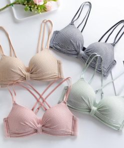 キャミソール | チェック柄 ブラジャー ショーツセット