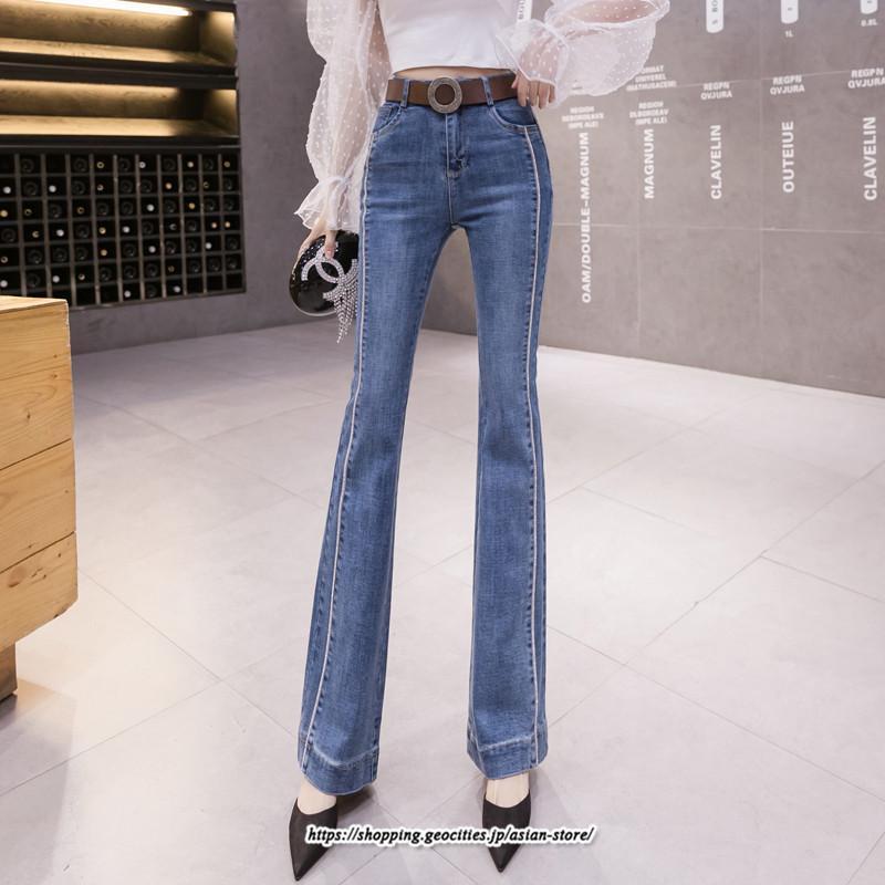 チノ・テーパード・ジョガー・スキニーパン | パンツ デニム ジーンズ デニムパンツ フレアパンツ レディース スキニーデニム ボトムス ロング ジーンズ 送料無料 ジーパン 冬 着痩せ 秋