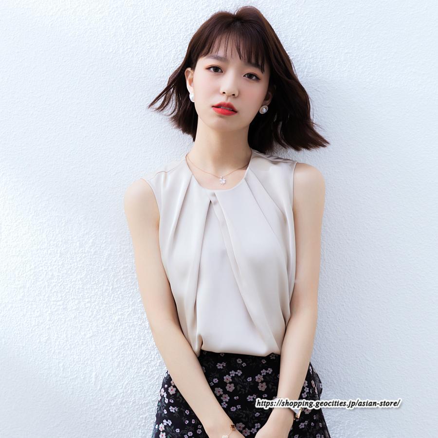 キャミソール タンクトップ | タンクトップ レディース 秋 秋服 レイヤード インナー ノースリーブ ベーシック しわにくい とろっと滑らかな肌触りの落ち感素材 重ね着 夏秋物