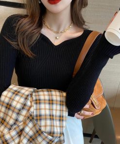 ニット・セーター | リブニットトップス レディース 大人秋服