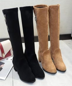 ムートンブーツ | ジョッキーブーツ 秋冬 美脚 ハイヒール レディース ニーハイブーツ ロング丈ブーツ