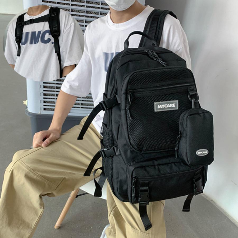 リュック | リュックサック 男女兼用 ポーチ付き通学