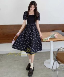 マキシ | ワンピース レディース 40代 春夏 きれいめ 膝丈ワンピース 半袖 花柄ワンピース オシャレ 通勤 結婚式 お出かけ 大人 韓国風 30代 カジュアル 着痩せ 50代